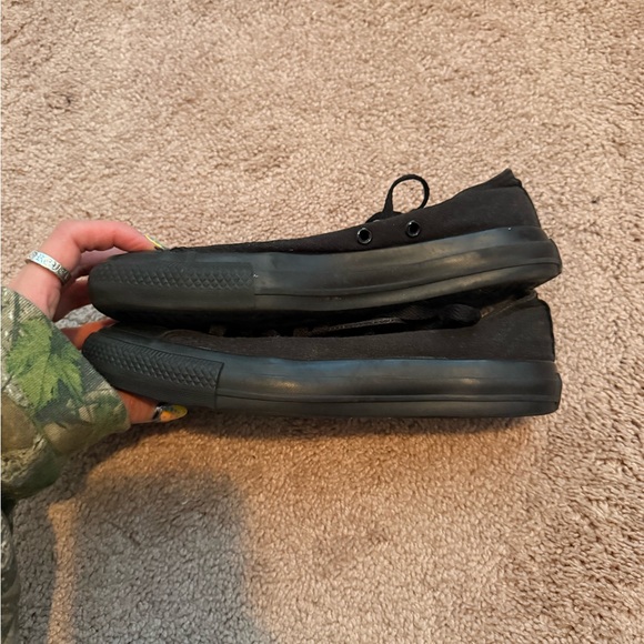 Converse Women's Black Sneakers - Picture 7 of 9